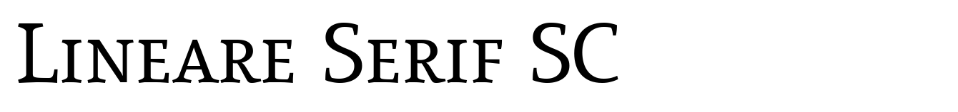 Lineare Serif SC